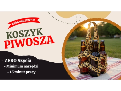 Jak zrobić nosidło z taśmy nośnej ? Koszyk na dwie butelki