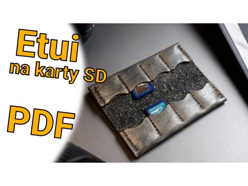 Etui na karty SD - poradnik kaletniczy - zrób własne !