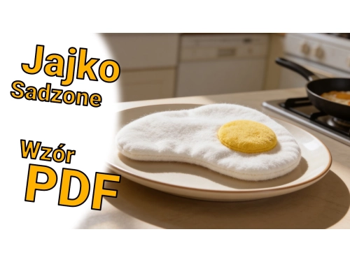 Jak uszyć jajko ? Poradnik szycia - jajko sadzone krok po kroku