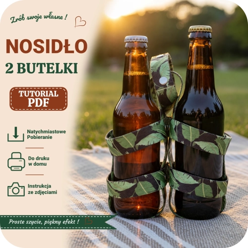 Podwójny koszyk na piwo - taśma nośna