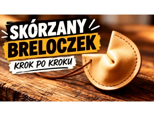 Skórzany breloczek w 10 minut - ciastko niespodzianka