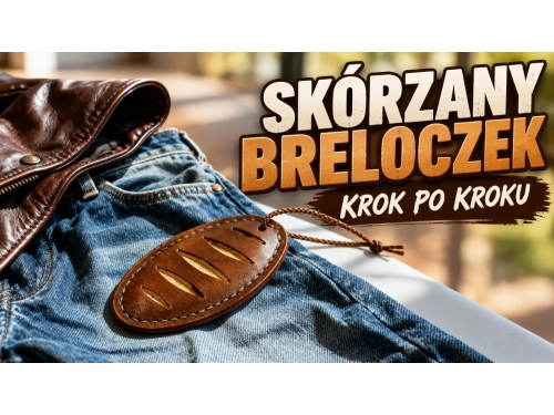Jak zrobić skórzany breloczek ? Brelok chlebek