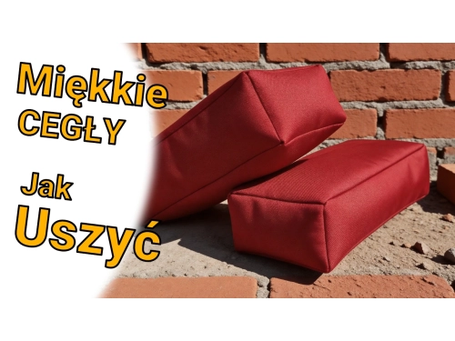 Jak uszyć pluszowe cegły - pluszowe mury