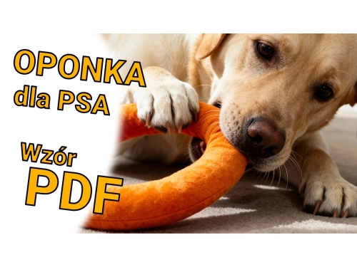 Pluszowa oponka dla psa - łatwe szycie krok po kroku