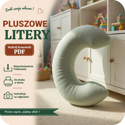 Jak uszyć pluszowe litery krok po kroku