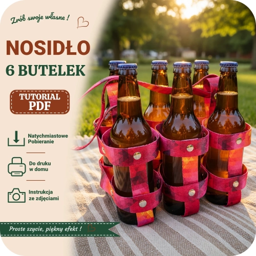 Koszyk na piwo - nosidło na 6 butelek
