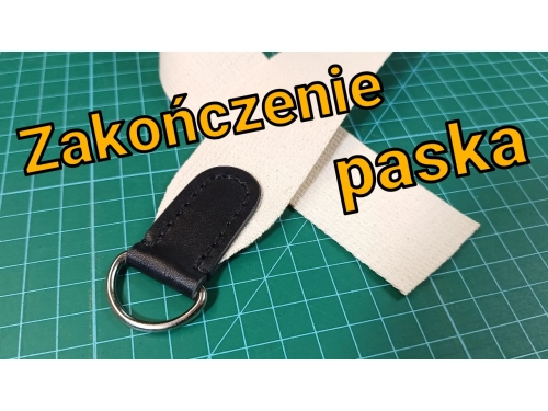Jak zrobić zwężające się zakończenie paska do torebki.