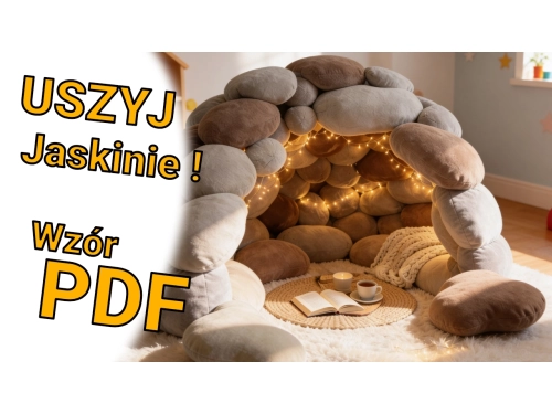 Jak uszyć pluszowe klocki w kształcie kamieni ?