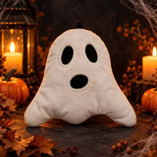 Wzór krawiecki na pluszowego duszka na halloween